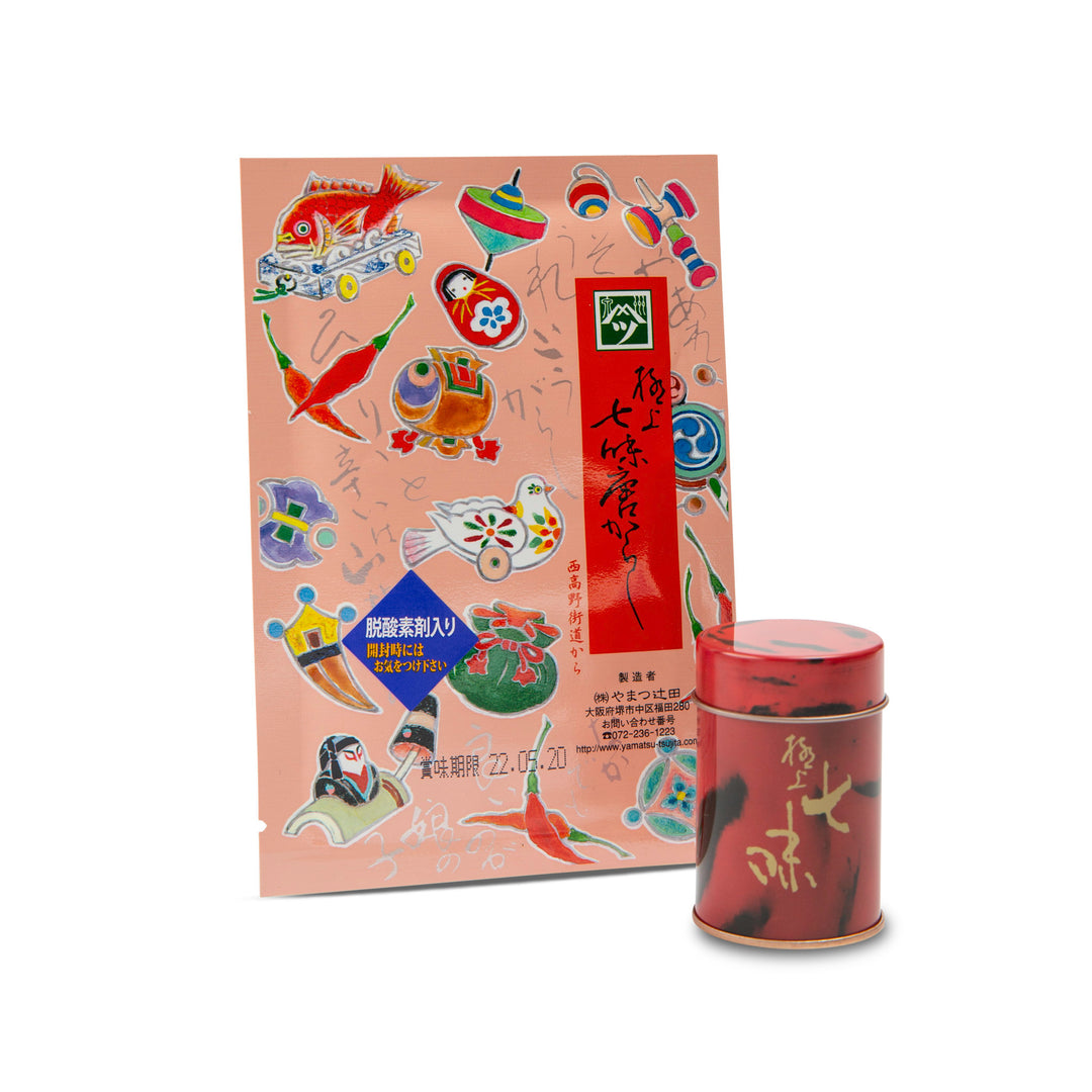 Spice Tin + Yamatsu Tsujita Shichimi Togarashi Bundle