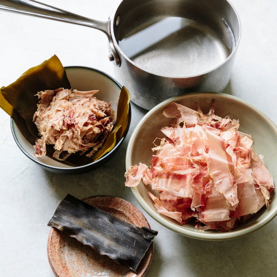 Niban dashi — Japanese second-brew stock made from konbu and katsuobushi