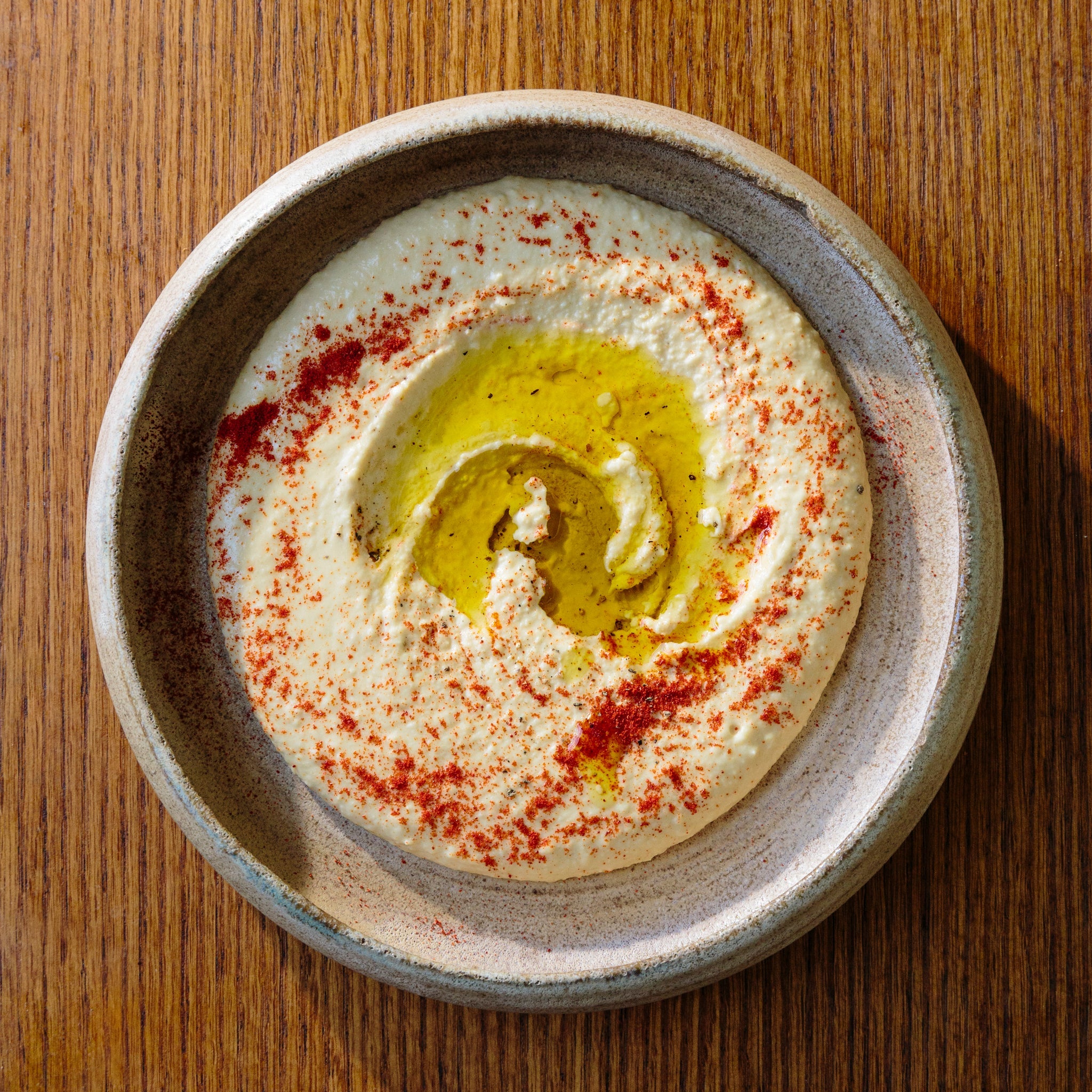 Japanese sesame hummus made with Wadaman white sesame paste