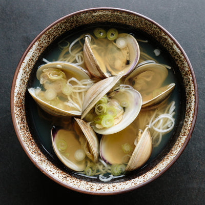 Steamed Clams & Somen