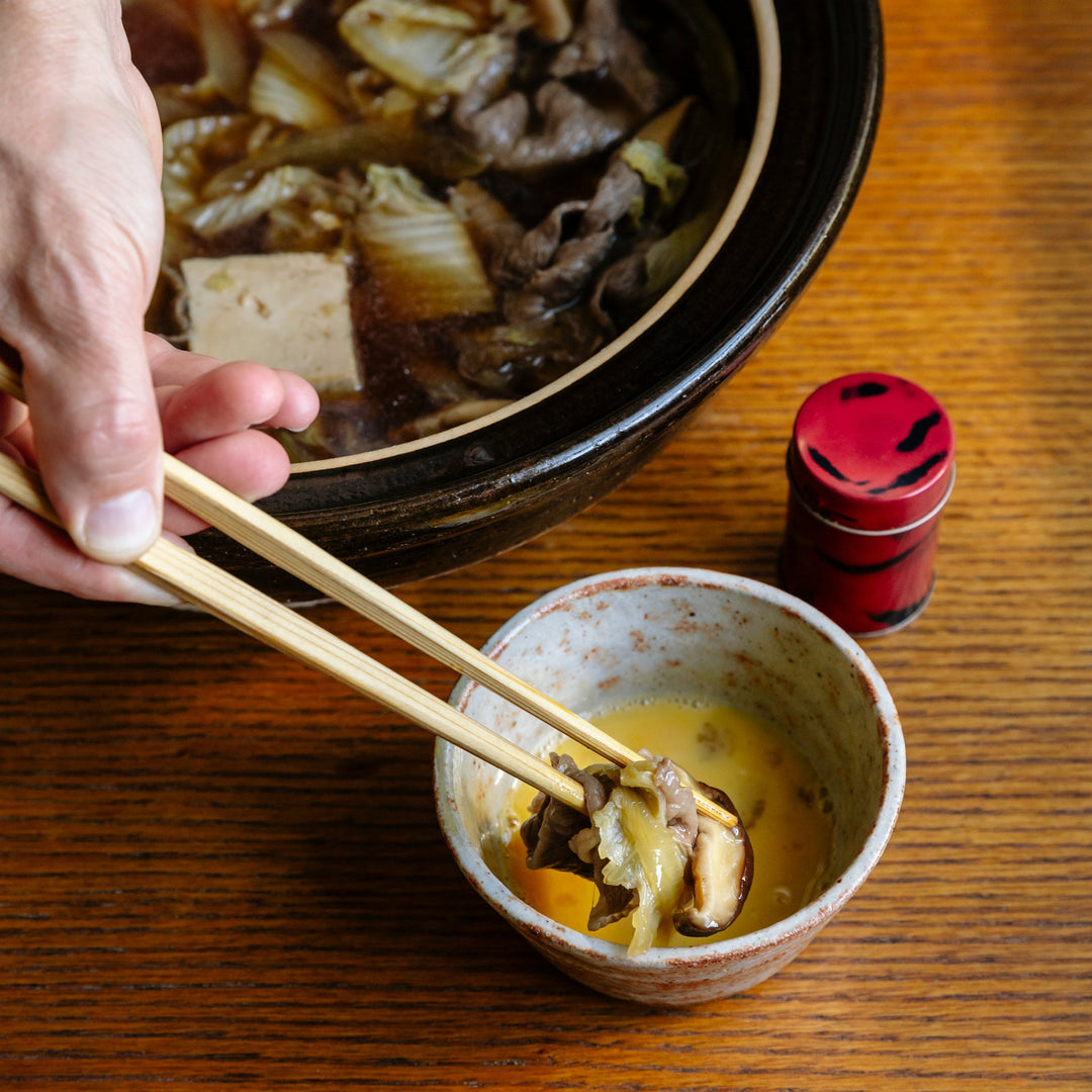 Sukiyaki — Japanese beef hot pot simmered in sweet soy broth