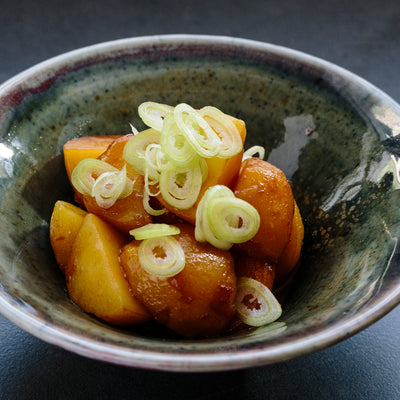 Tamari and Butter Braised New Potatoes