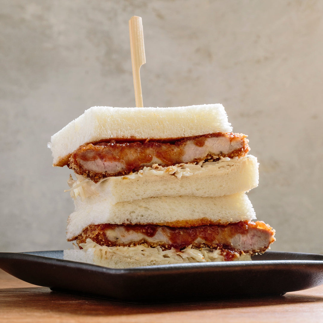 Tonkatsu sando — Japanese crispy pork cutlet sandwich