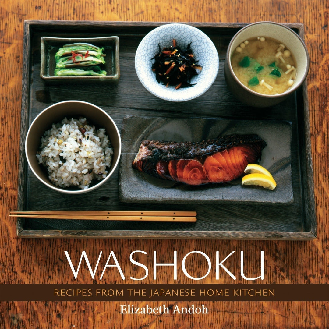Cover of the cookbook "Washoku" by Elizabeth Andoh