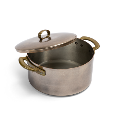 Two-handed stock pot with lid - 5 quarts