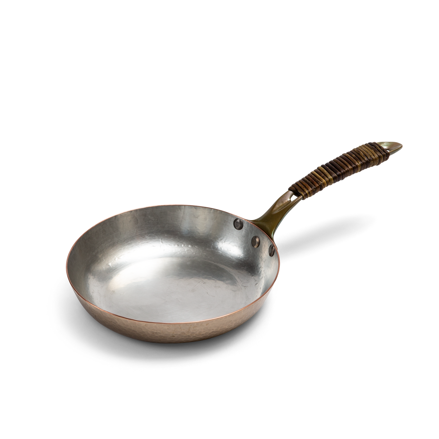 Frying pan with vine-wrapped handle - small