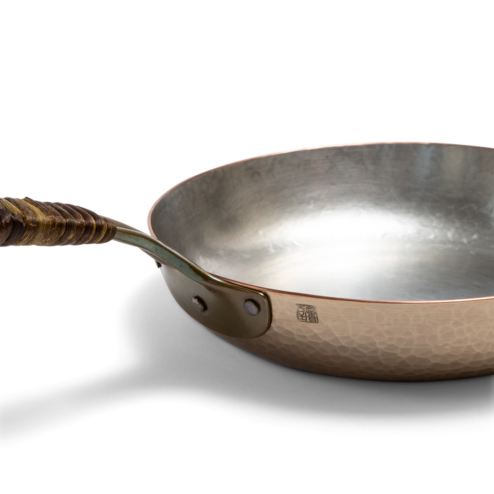 Frying pan with vine-wrapped handle - small