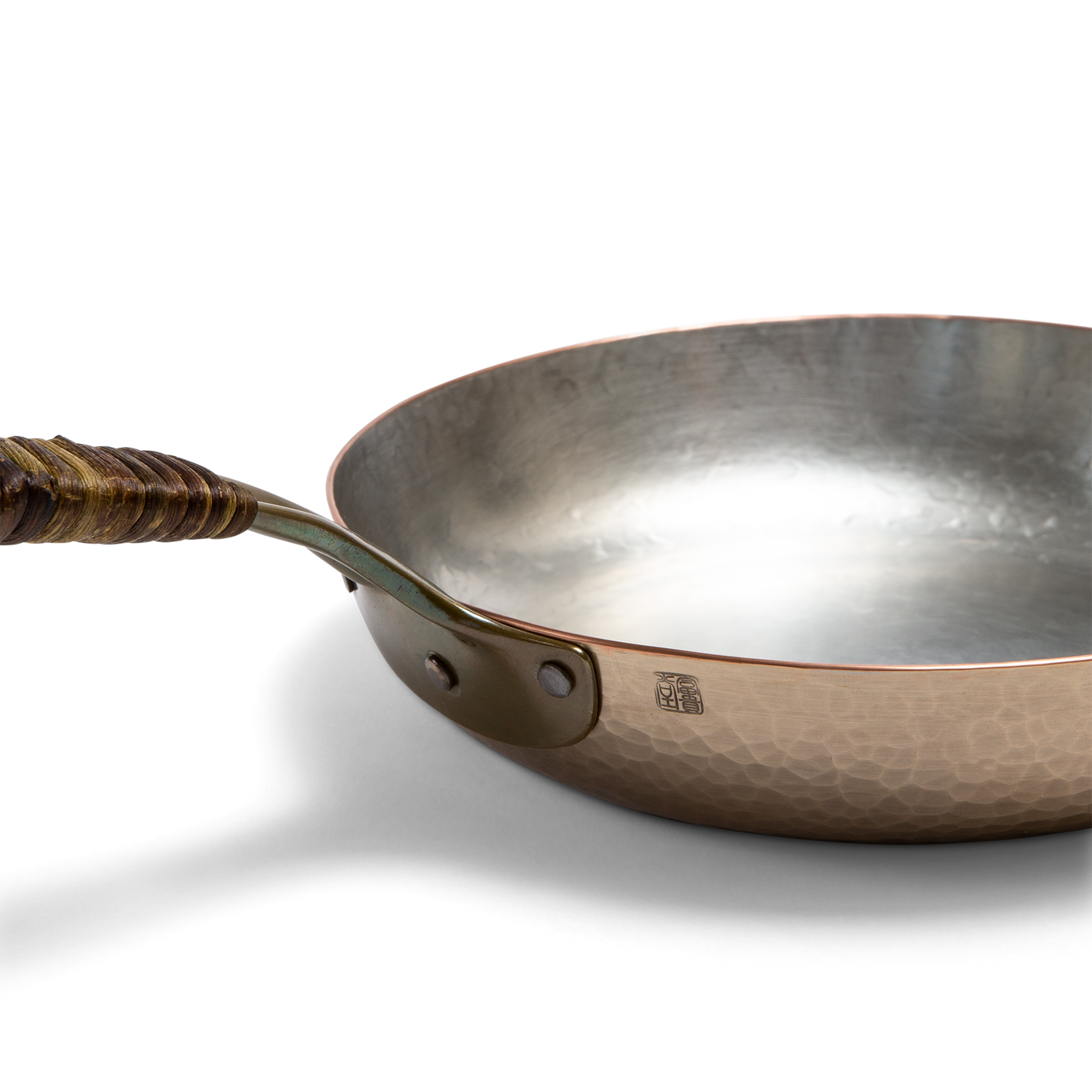 Frying pan with vine-wrapped handle - small