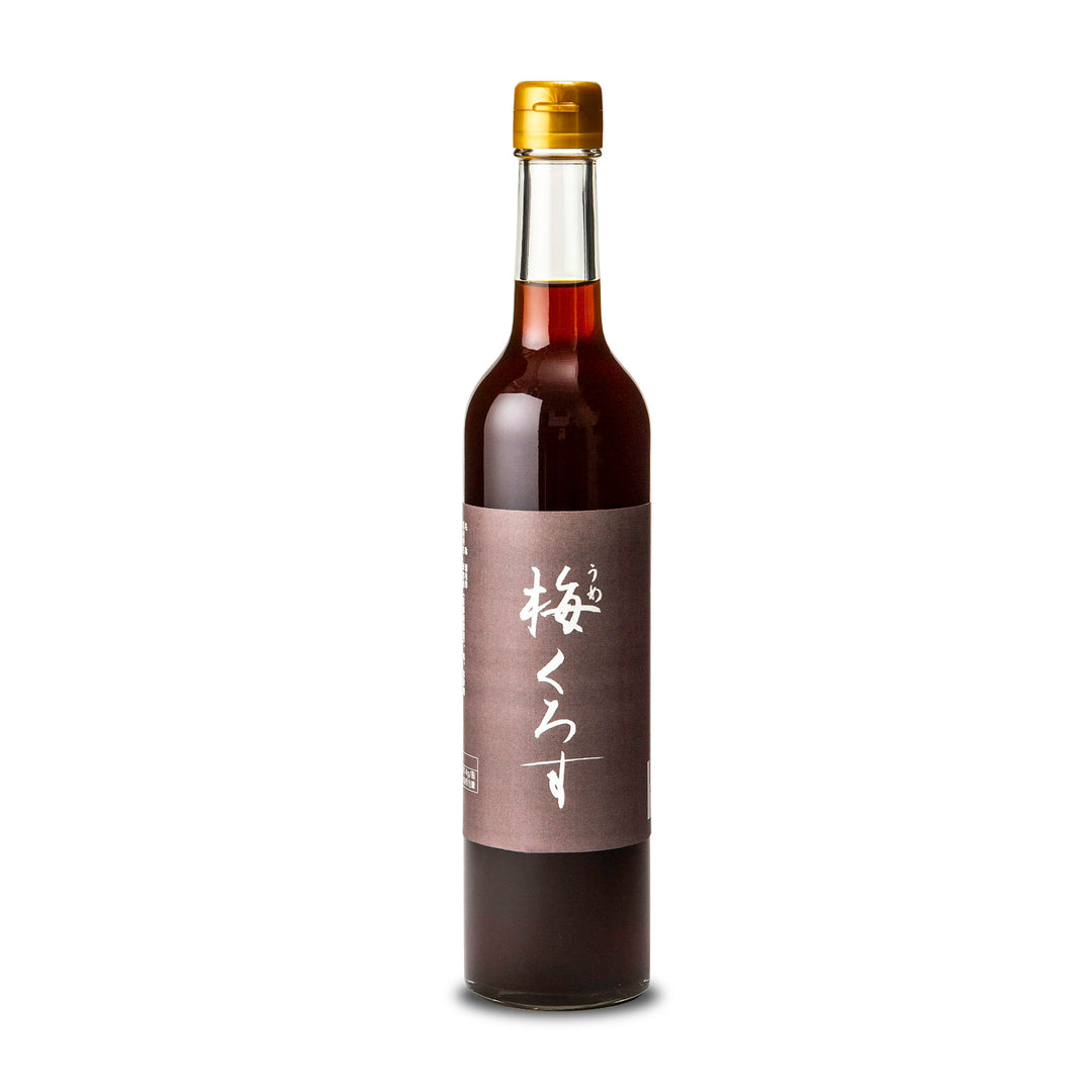 Ilo Jozo Brown Rice Vinegar With Ume Syrup - 500ml  front view, labeled in Japanese, on a plain background.