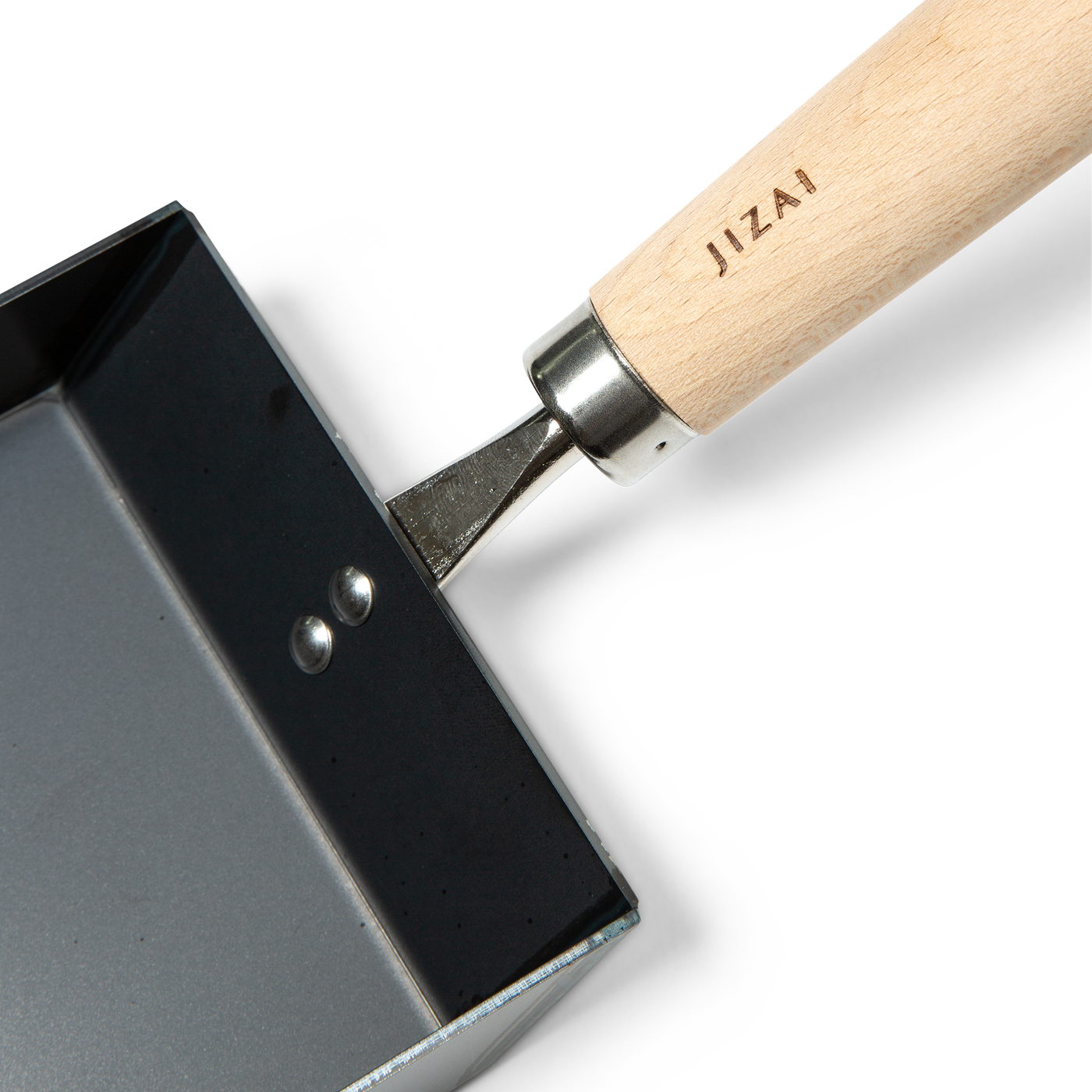 Iron Tamagoyaki Pan with Wooden Lid