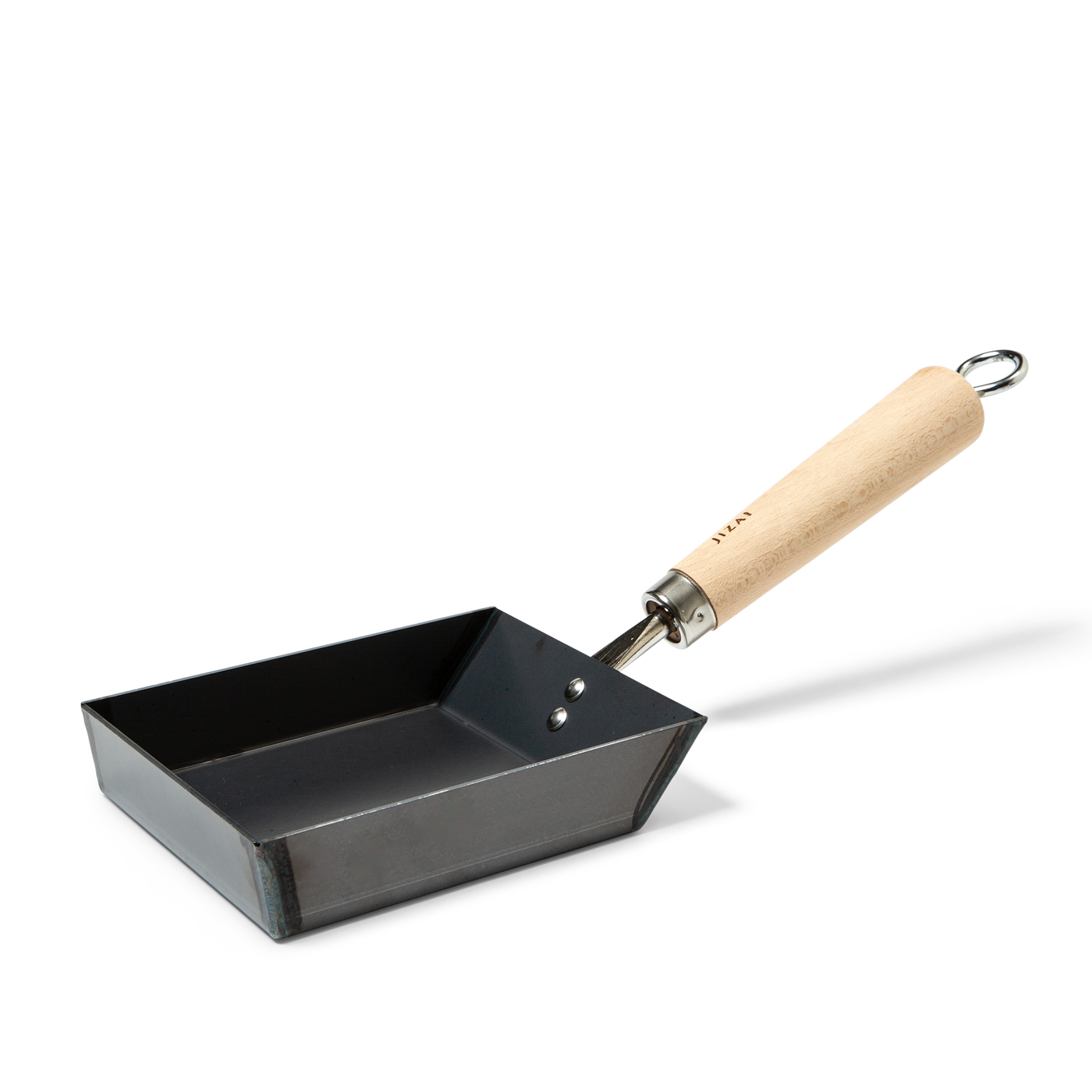 Iron Tamagoyaki Pan with Wooden Lid