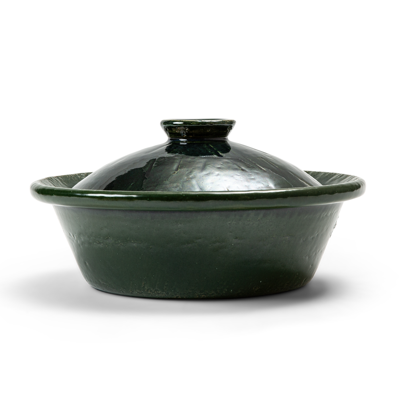 Donabe Clay Pot - Large - Dark Green