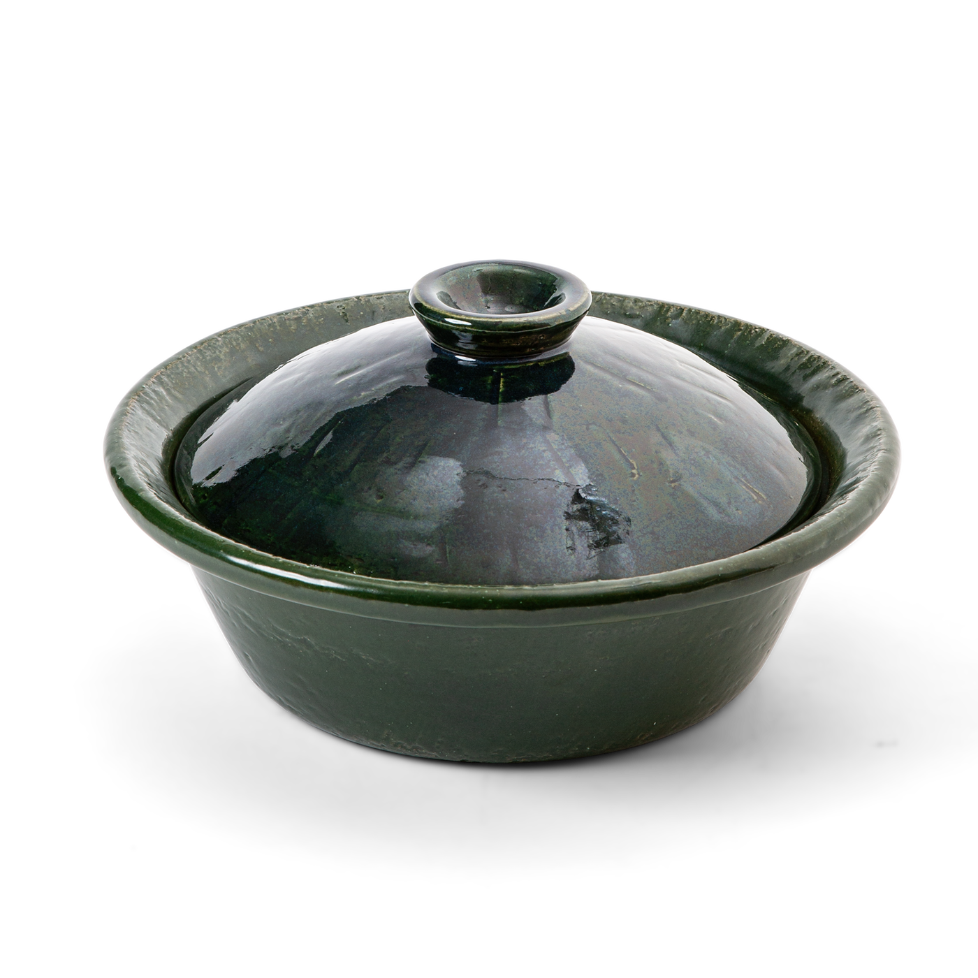 Donabe Clay Pot - Large - Dark Green