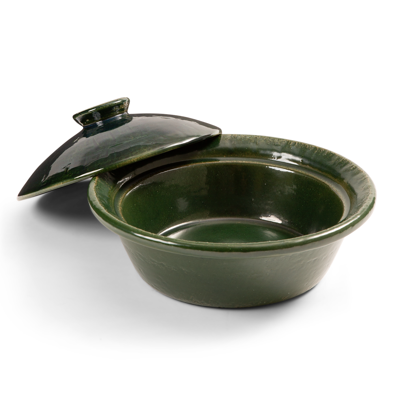 Donabe Clay Pot - Large - Dark Green