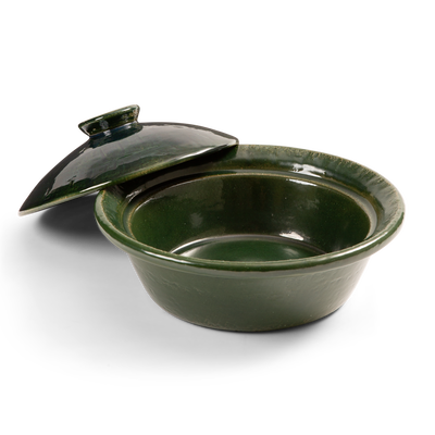 Donabe Clay Pot - Large - Dark Green