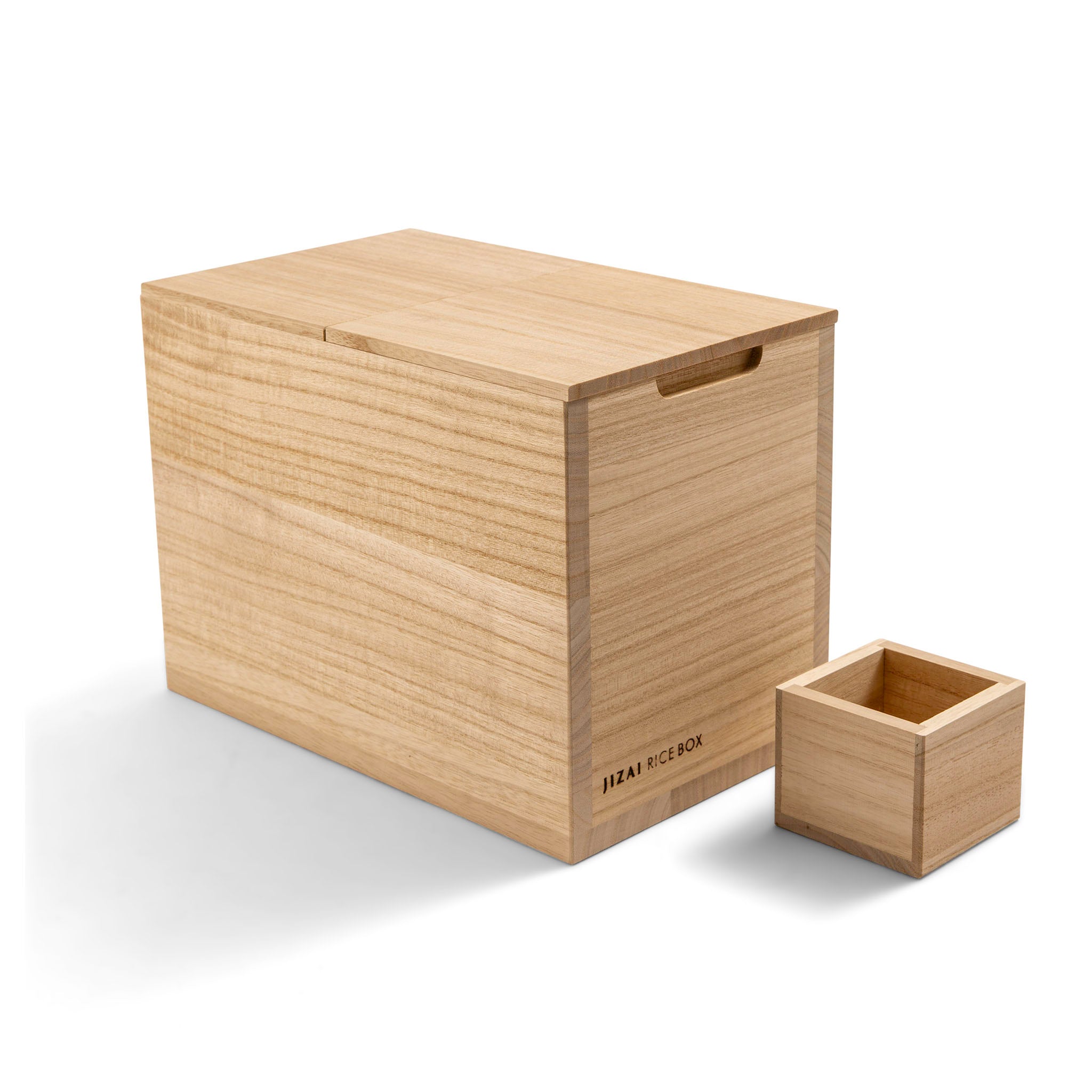 Wooden Rice Storage Box 5kg - Thumbnail 2