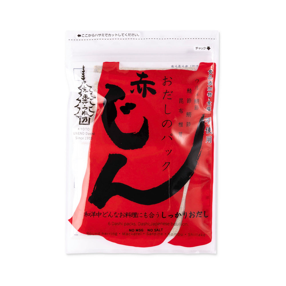 Red Dashi Pack package with black text on a white background