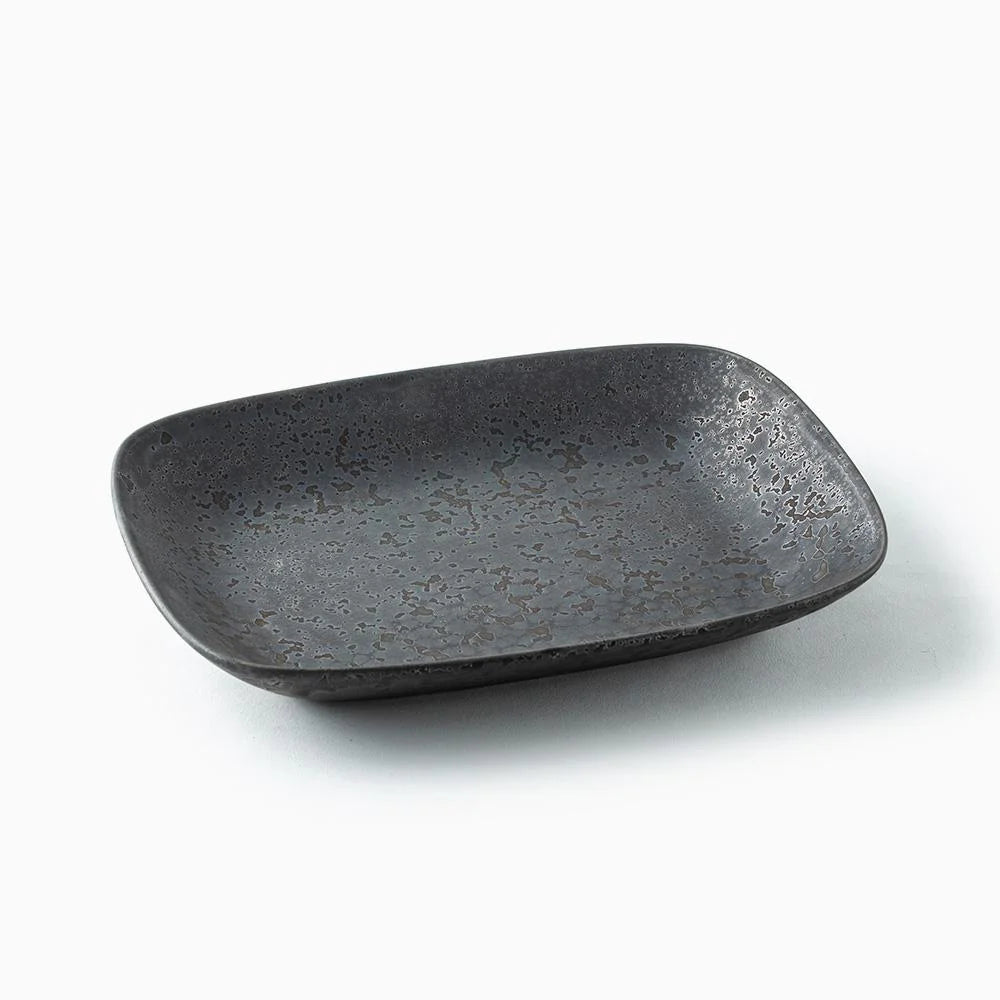 Ash Plate Volcanic Ash Rectangular Plate | One Kiln Ceramics – The Japanese Pantry